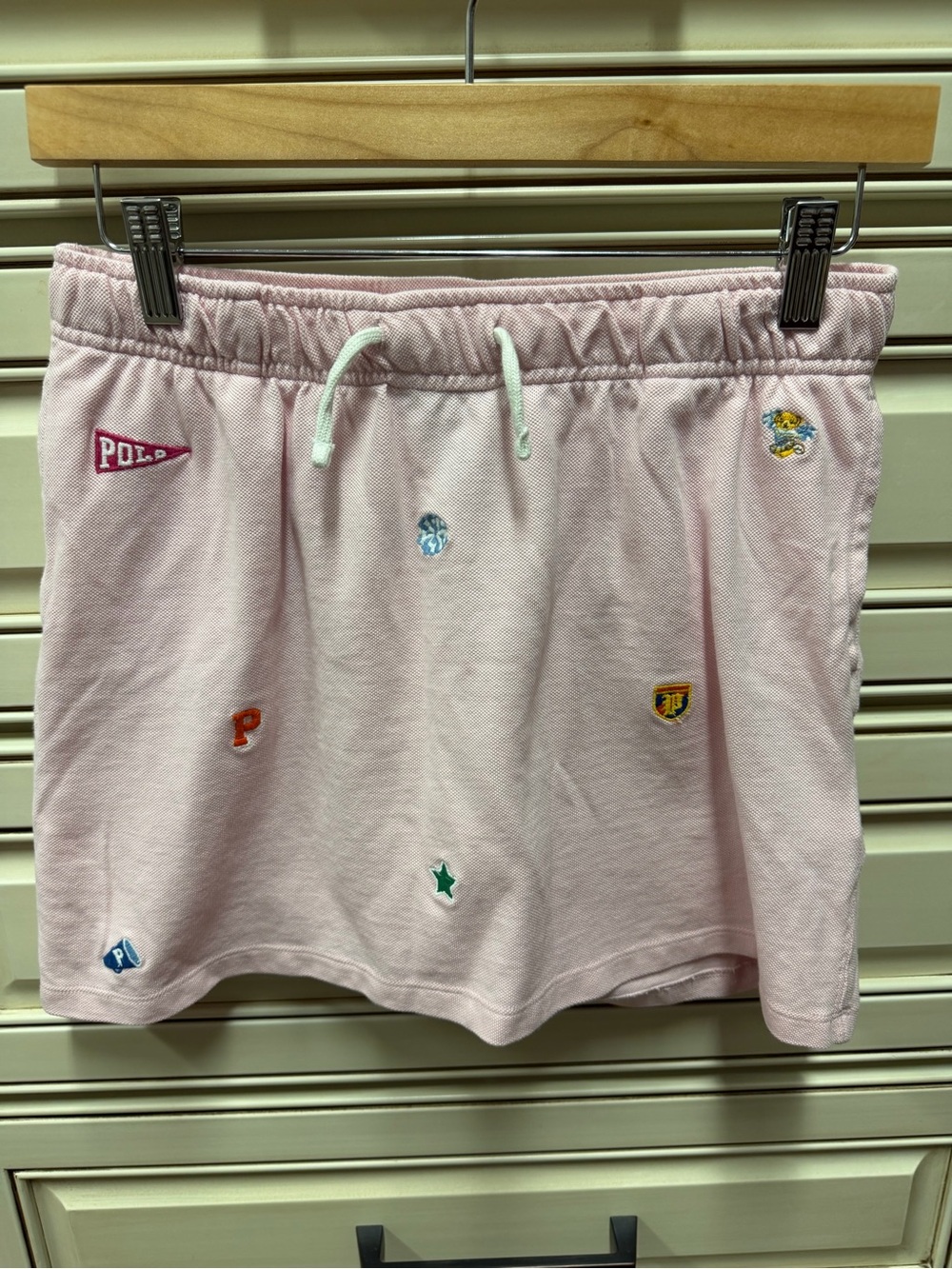 Polo by Ralph Lauren Light Pink Embroidered Girls' Skort